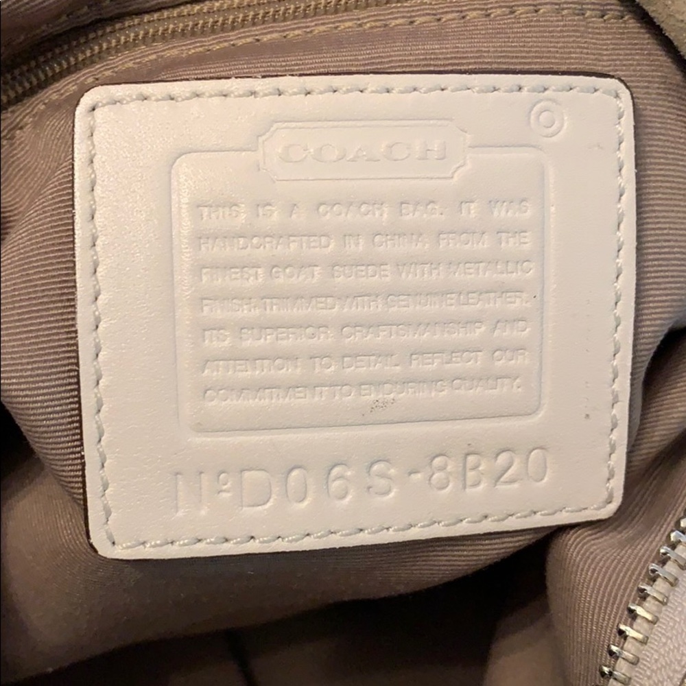 Coach Metallic Leather Boho Bag - Picture 6 of 8